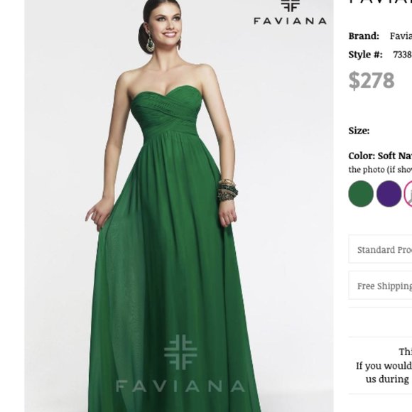 NWT Faviana Strapless Long Sweetheart Gown FLAWED Women's Size 0 - Picture 11 of 12